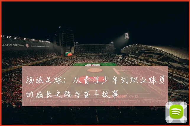 杨斌足球：从青涩少年到职业球员的成长之路与奋斗故事